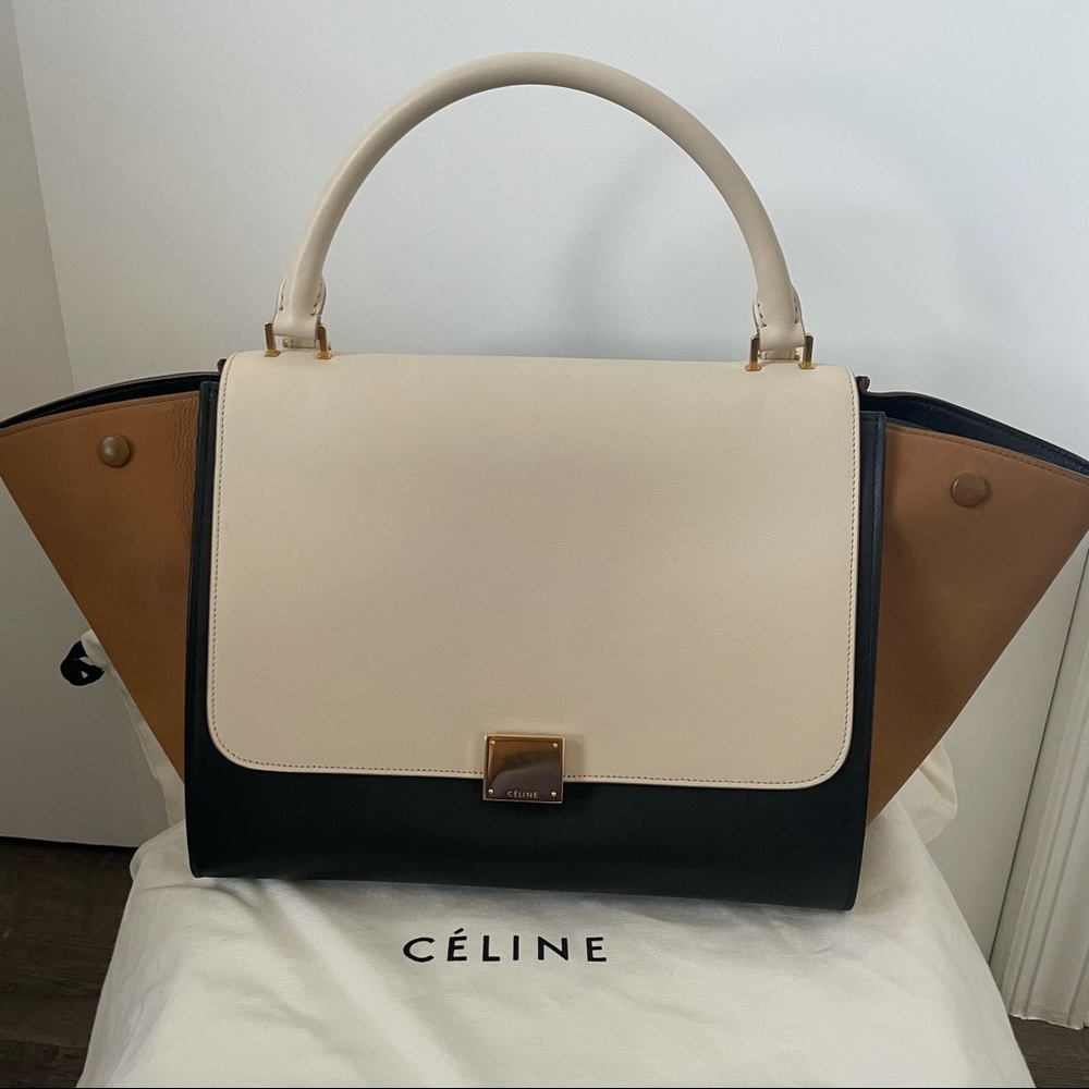 Céline Medium Tricolor Trapeze Bag